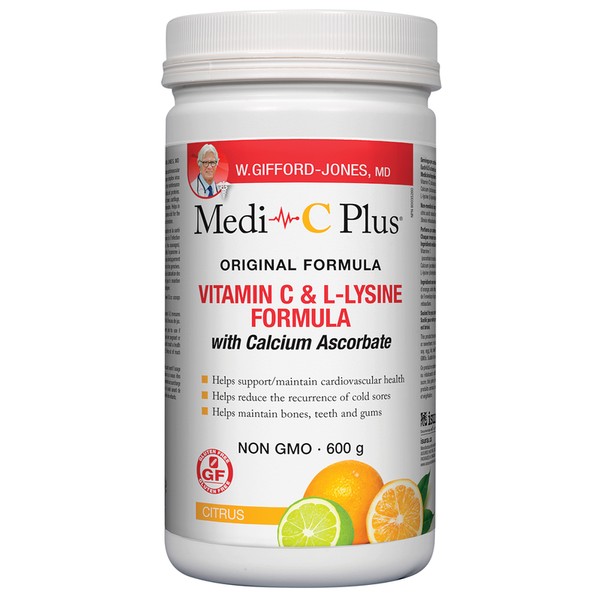 W. Gifford-Jones MD Medi-C Plus Citrus with Calcium, 600 grams