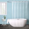EVIDECO French Home Goods Extra Long Plastic Shower Curtain Liner