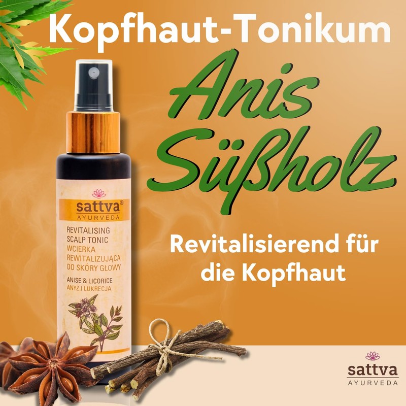 Revitalising aniseed and liquoring head scarf 100 ml SATTVA