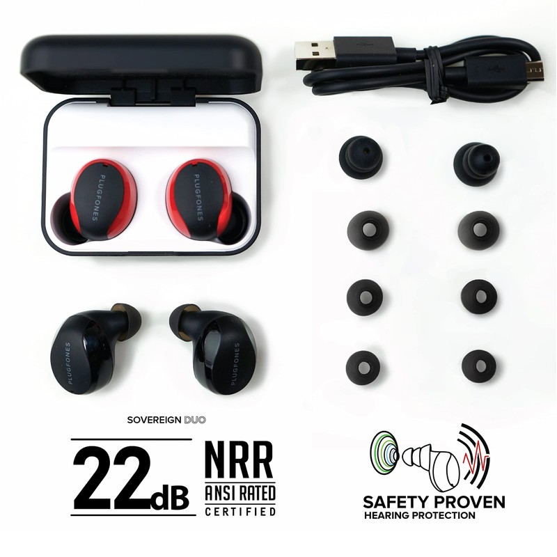 Plugfones Sovereign Duo Two Sets True Wireless Bluetooth Earplug Headphones