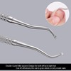 2PCS Ingrown Toenail File and Lifter with Storage Case,YINYIN100% Stainless