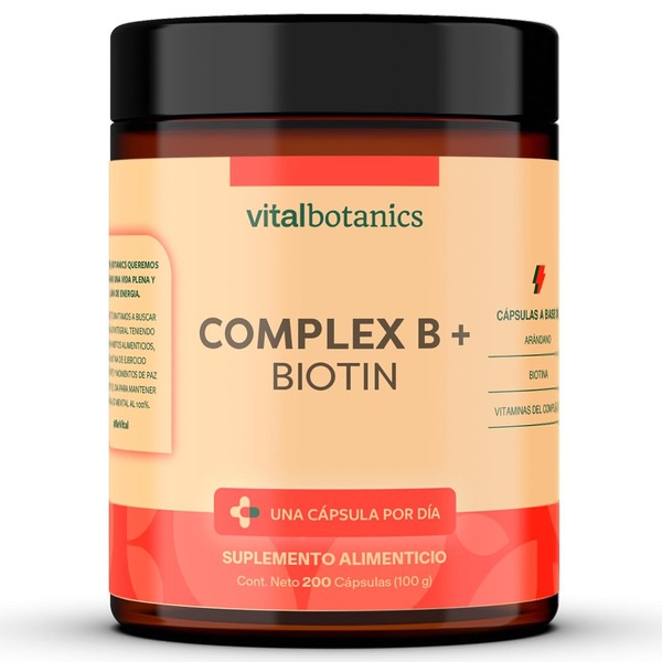 Complejo B con Vitaminas B1 B2 B3 B5 B6 B12