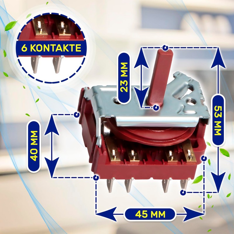 Oven Rotary Switch with Original Code 3140101 640463 for Gottak
