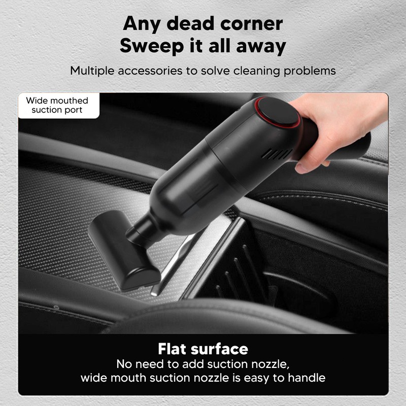 Wireless Car Vacuum Cleaner 120W Cordless Handheld Rechargeable 8000pa Strong