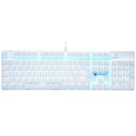 Qisan Mechanical Gaming Keyboard Full Size 104 Keys US Layout Wired Keyboard Blue Switch Backlit Keyboard for Gaming Accessories | Ergonomic Keyboard | USB Keyboard | Gaming Gifts