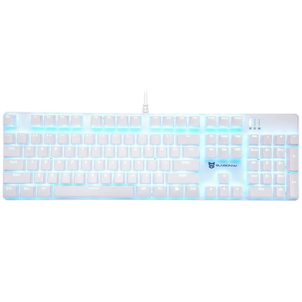 Qisan Mechanical Gaming Keyboard Full Size 104 Keys US Layout