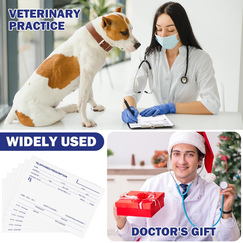 Affrolling 6 Pcs Telephone Prescription Pads Rx Pad Pharmacist Notepad