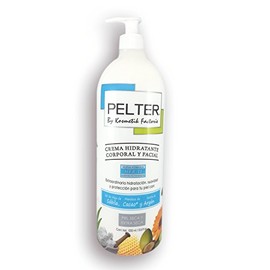 Crema Pelter Hidratante para el Cuidado de la Piel con Gel de Hoja de Sábila, Manteca de Cacao y Aceite de Argán 1 lt.