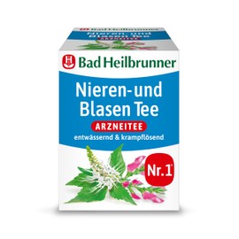 Bad Heilbrunner Kidney & Blister Tea - Medicinal Tea in Filter Bag - Ready to Cup - Birch Leaves - for Bacterial & Inflammatory Diseases of the Urinary Tract (12 x 8 Filter Bags)