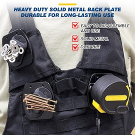 Portable Tool Organizer, Magnetic Belt Clip & Clip-on Tape Measure Holster with Durable Alloy Construction, Designed for Climbing Activities to Hold Tools Like Tape Measure, Nails, Screws, Wrenches