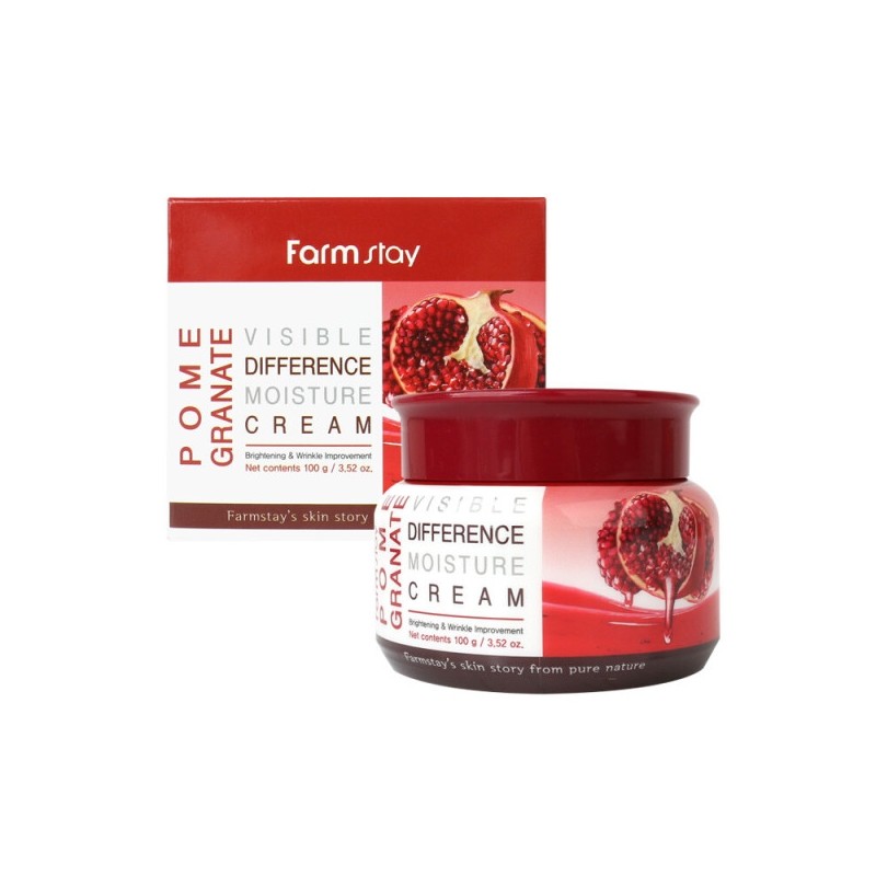 Farmstay Pomegranate Visible Difference Moisture Cream 100g / 팜스테이 석류