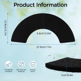 8Pack Carbon Filters Compatible with Litter Robot 4, Cat Litter Box Alternative Replacement Filters Thickened Type Carbon Filters for Litter Absorb Odors Control Damp, Keep Home Fresh