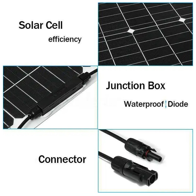 20W 18V Flexible Solar Panel Monocrystalline Solar Charge Board for