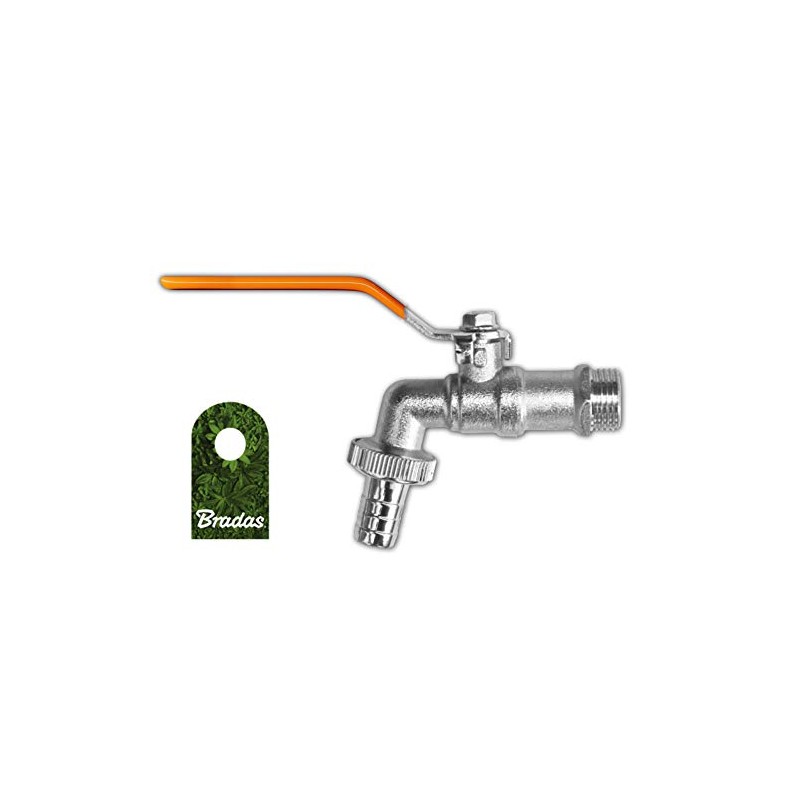 Geka Male Thread PN 10 1/2 Inch Brass Drain Valve