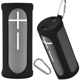 Honlyn Protection Case for Ultimate Ears Boom 4, Silicone Case Cover for Ultimate Ears Boom 4 with Carabiner (Black)