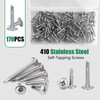 170 PCS M4.2 * 25mm Wafer Head Self Tapping Screw,410