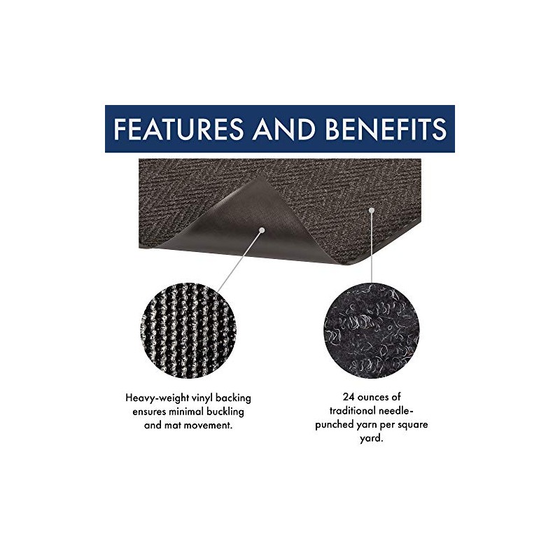 Notrax 105 Chevron Entrance Mat, for Home or Office, 2'