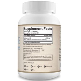 Sunergetic Premium Berberine Supplement - 1200mg Per Serving - Berberine HCL Supplement Non-GMO - Immune Support- 60 Capsules