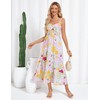 Women's Summer Boho Beach Maxi Dress Spaghetti Strap Floral Sundress