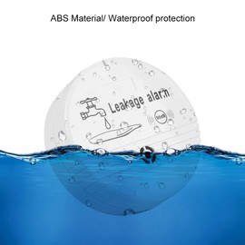 Water Leak Alarm, 85 DB Household Wireless Water Leak Detector Sensor 9V,ABS Plastic,Flood Spot - Next to Bathrooms, Basements, Kitchens, Boats,Kitchens, Boats, Garages