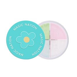 KIADZIE ルースパウダー 皮脂崩れ防止 毛穴ぼかし サラサラ 女性用 コンパクト フェイスパウダー（02-ローズピーチ）