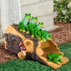 Euiroet Frogs Gutter Downspout Extender Statue, Outdoor Decor Sculpture Ornament,