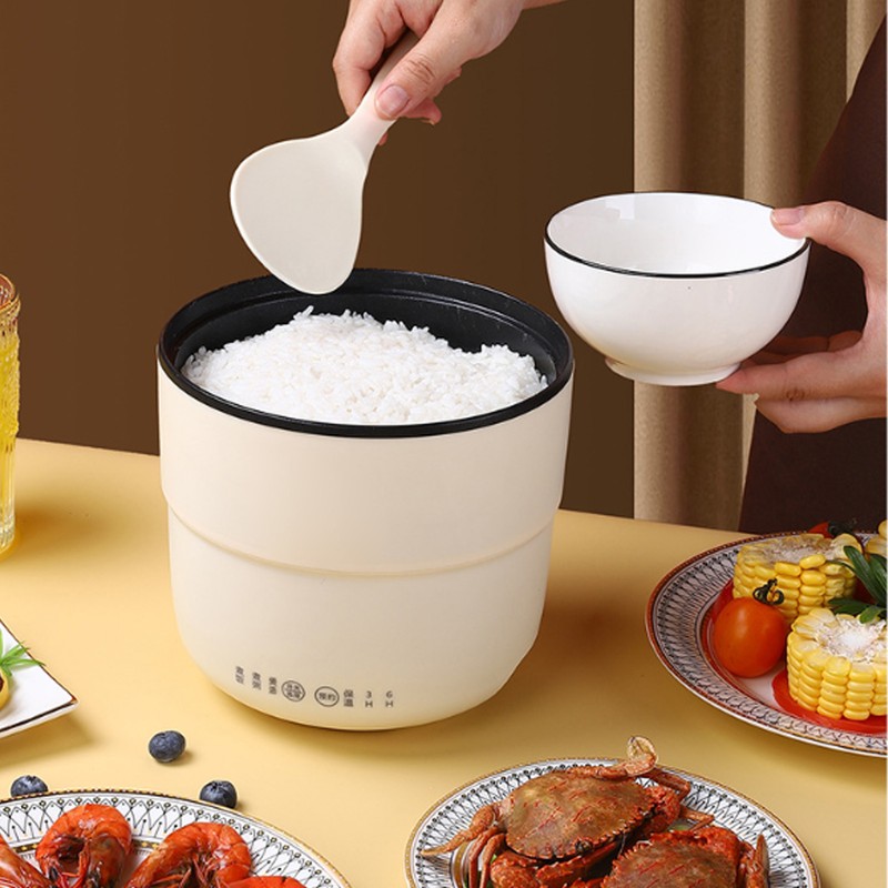 Portable Mini Rice Cooker 1.8L Small Electric Nonstick Rice Cooker