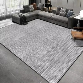 Fashion Solid Color Black Grey Carpet Living Room Decor Sofa Rug Bedside Sofa Rug Lounge Coffee Table Floor Mat Home Apartmentsize: 180*250cm, color: Light Grey2