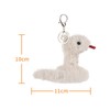 Apricot Lamb Black Snake Plush Keyring, 10 cm