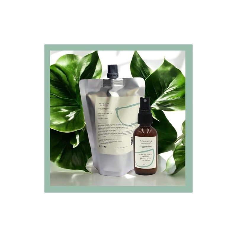 Remedios del Bosque Pack Desodorante Natural para Rellenar Unisex con