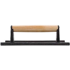 AME D'ESSENCE (1-PC) Cast Iron Steak Weight Commercial Grade Heavy Burger Press Great for Hamburger or Panini Iron Press Medium Size 8 x 4