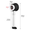 QWORK® Handheld Magnifier 10X Amplification with 3 Light and Measuring