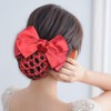 4 Pcs Bun Covers for Women, Black Mesh Hair Clip
