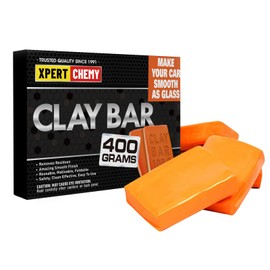 XPERTCHEMY Car Clay Bar 4 Pack 400g(4x100g), Auto Detailing Premium Grade No Scratch Magic Clay Bars Cleaner Kit with Washing and Adsorption Capacity for Car Auto SUV, RV, Truck, Orange