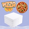 JJO 10x10x1.9 Inch 10 Pack Thin White Pizza Boxes,Disposable Pizza