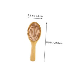 Baluue 4pcs Natural Scalp Comb Massage Tool Bamboo Hair Combs for Wet Dry Hair