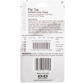 OpticShop Flip-Top Contact Lens Case, 2 Ct