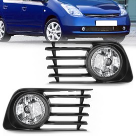 Nilight Fog Lights Assembly Compatible with 2004 2005 2006 2007 2008 2009 Toyota Prius Fog Lamp Replacement Clear Lens Driver and Passenger Side