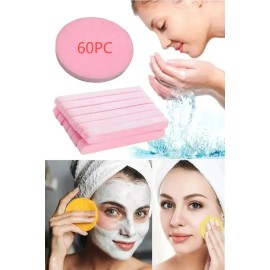 5 Paquetes Esponja Facial Comprimida 12 Piezas Por Paqueteesponjas Para Limpiar La Cara, Algodón Desmaquillante, Puff De Algas, Esponjas Viajeras Que 