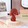 IBWell Mini Bobbing-Head Dog for Car Dash Board Decor（Poodle） (Brownish
