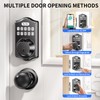 Smart Front Door Lock Set with 2 Levers: Keyless Entry