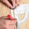 Woodworking Triangle Ruler 7in Dual Scale Square Angle Ruler Carpenter