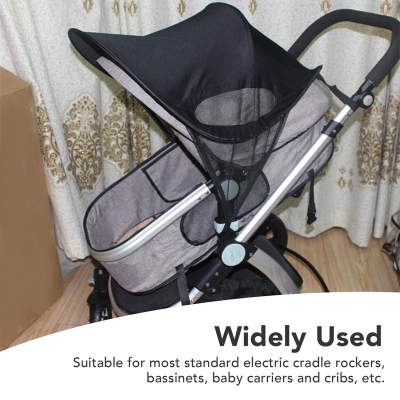 Baby Stroller Sun Shade See Through Windproof Rain Proof Bassinet