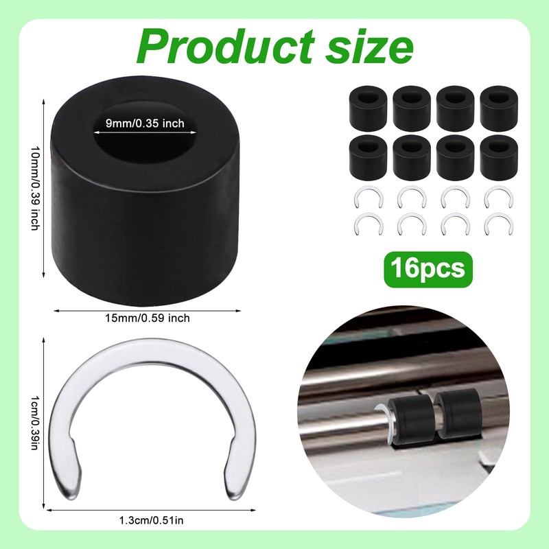 8pcs Rubber Roller Resolution for Cricut Maker and 8pcs Rubber
