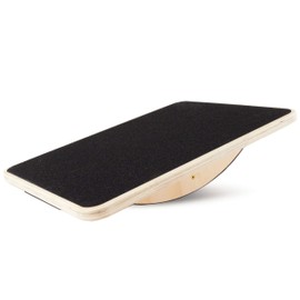 ProsourceFit Wooden Rocker Balance Board Anti-Slip Core Trainer 17.5in (39.5cm) for Physical Therapy, Exercise, Stability Training. Ideal Standing Desk Balance Board.