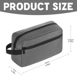 Toiletry Bags, Shaving Bag for Toiletries Accessories, Travel Toiletry Bag for Women and Men, Waterproof Shaving Bag, Portable Travel Wash Bag, Dopp Kit Make Up Bag with Handle