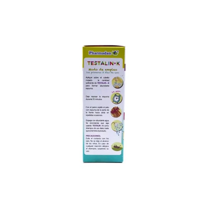 Shampoo Para Piojos Testalin-k 150ml Con Peine Piojero