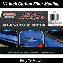 Cowles S37755 1/2 Inch x 18 Feet Carbon Fiber Style Molding