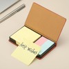 PATIKIL Leather Sticky Notes Holder, Post Notes Holder Storage Box