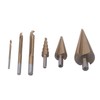 Step Drill Bit Set Universal Triangle Shank HSS High Hardness